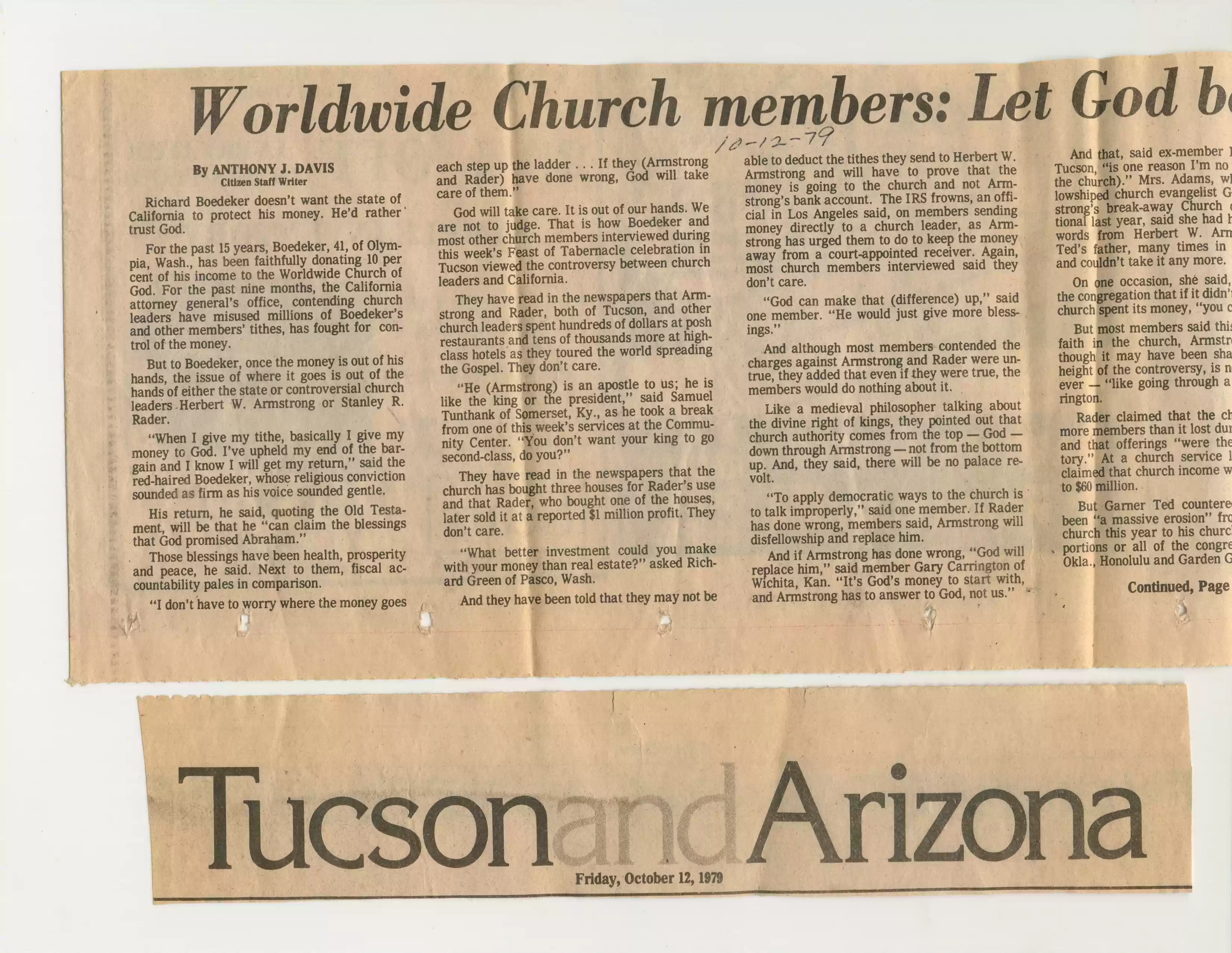 1. Tucson Citizen (AZ), 10-12-79